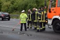 VU Auffahrunfall A 3 Rich Oberhausen kurz vor AS Koeln Dellbrueck P140